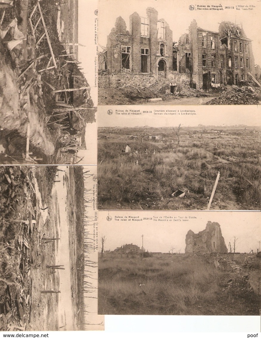 Nieuport / Nieuwpoort : Ruines  1914-1918  --- 10 Cards - Nieuwpoort