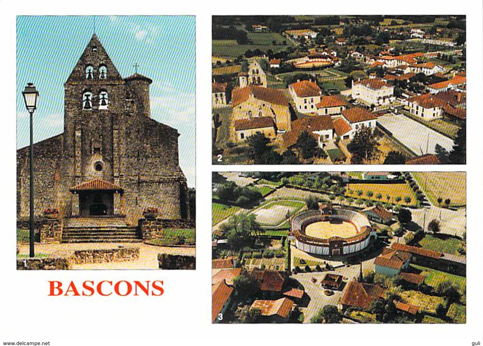 40 Landes BASCONS Multi Vues (les Arènes Eglise)  (Canton Adour Armagnac)*PRIX FIXE - Autres & Non Classés