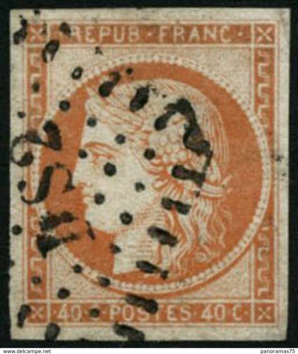 Oblit. N°5 40c Orange - TB - 1849-1850 Cérès