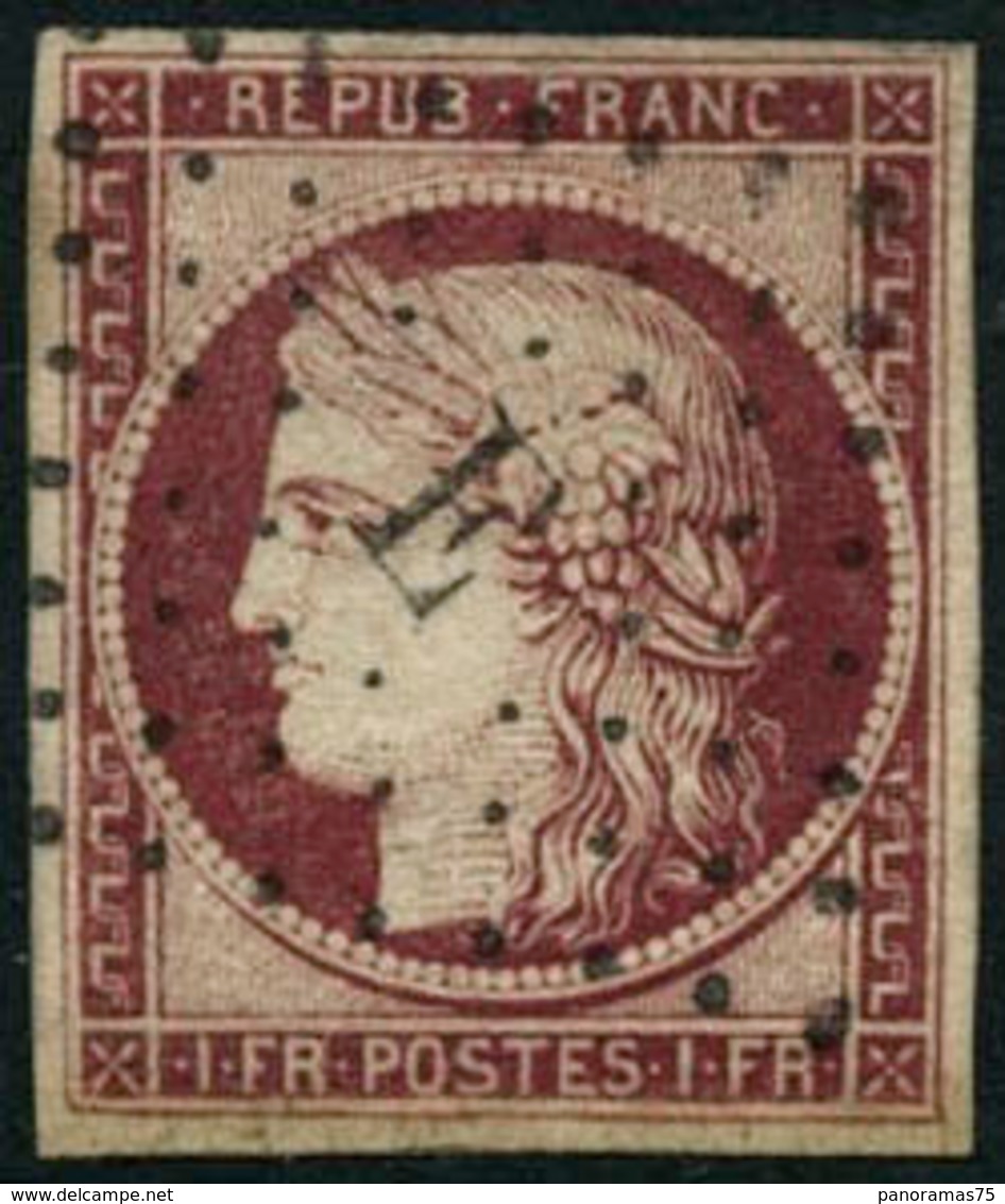 Oblit. N°6 1F Carmin Foncé - TB - 1849-1850 Cérès