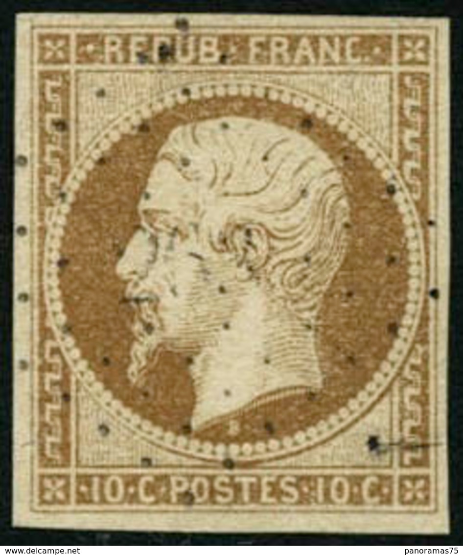 Oblit. N°9 10c Bistre - TB - 1852 Louis-Napoleon