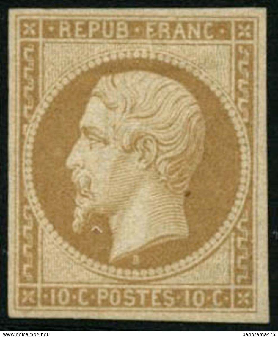 * N°9c 10c Bistre Clair Réimp - TB - 1852 Louis-Napoleon