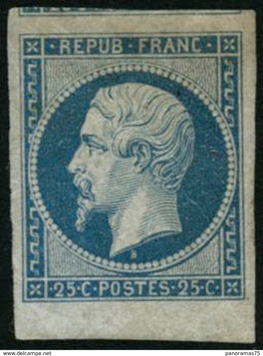 * N°10 25c Bleu, Pièce De Luxe Quasi SC, Signé Calves - TB - 1852 Louis-Napoléon