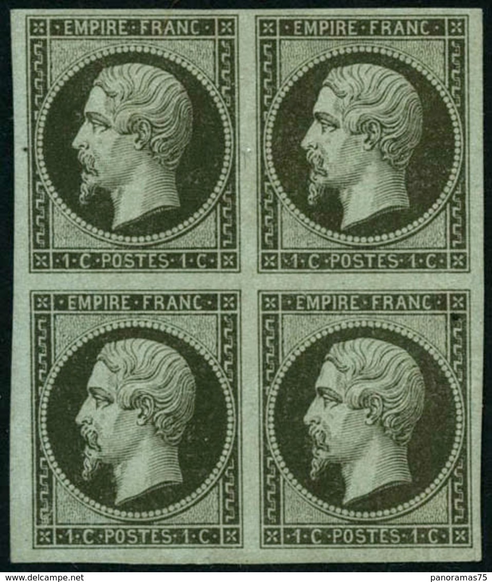 ** N°11 1c Olive, Bloc De 4 - TB - 1853-1860 Napoléon III.