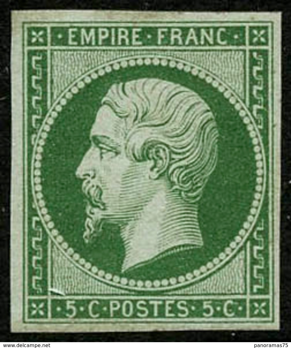 * N°12 5c Vert, Signé Calves - TB - 1853-1860 Napoleon III
