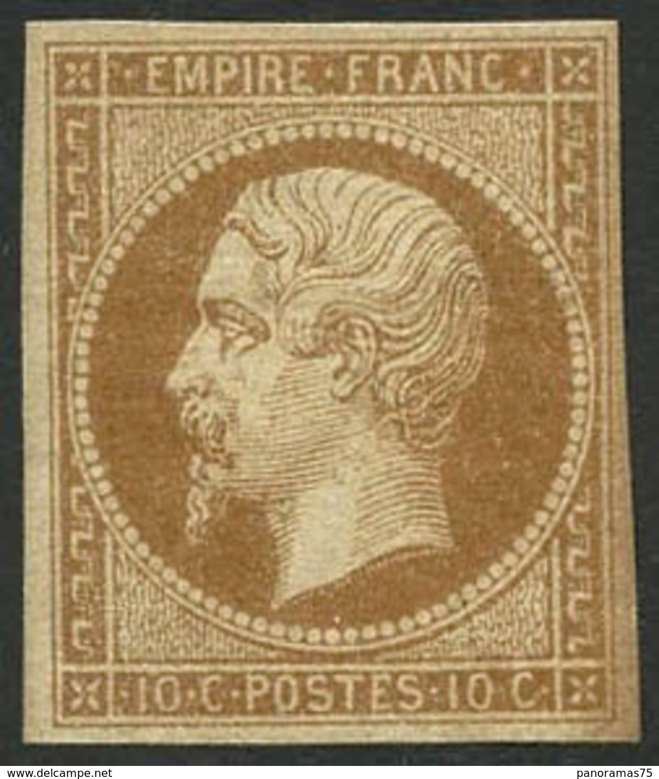 * N°13B 10c Brun-clair, Type II - TB - 1853-1860 Napoleon III