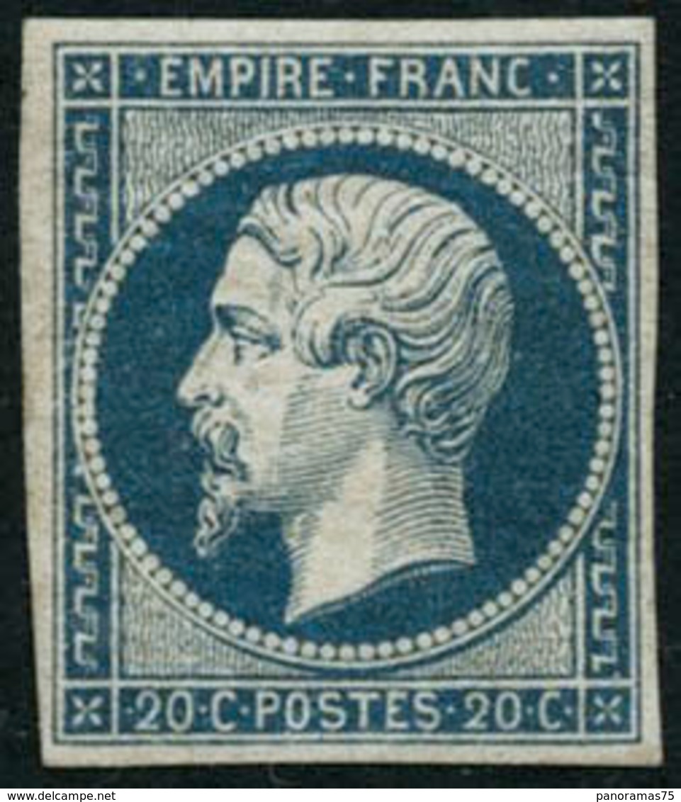 ** N°14A 20c Bleu, Type I - TB - 1853-1860 Napoleon III