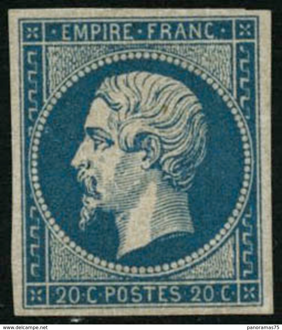 ** N°14A 20c Bleu, Type I - TB - 1853-1860 Napoléon III.