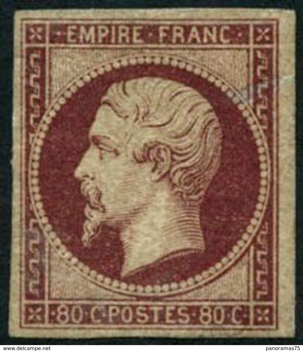 * N°17A 80c Carmin, Infime Trace De Charnière - TB - 1853-1860 Napoleon III