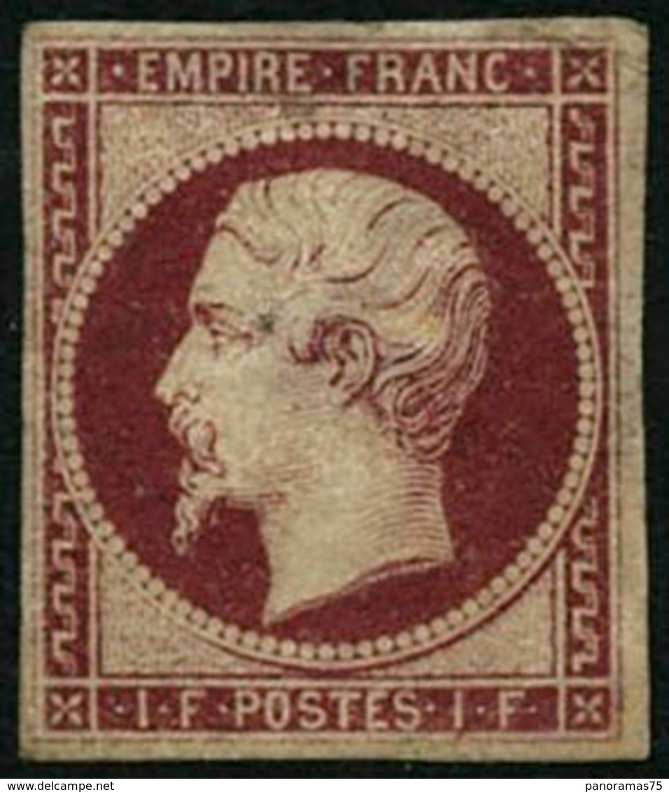 * N°18a 1F Carmin Foncé, Qualité Standard, RARE - TB - 1853-1860 Napoléon III.