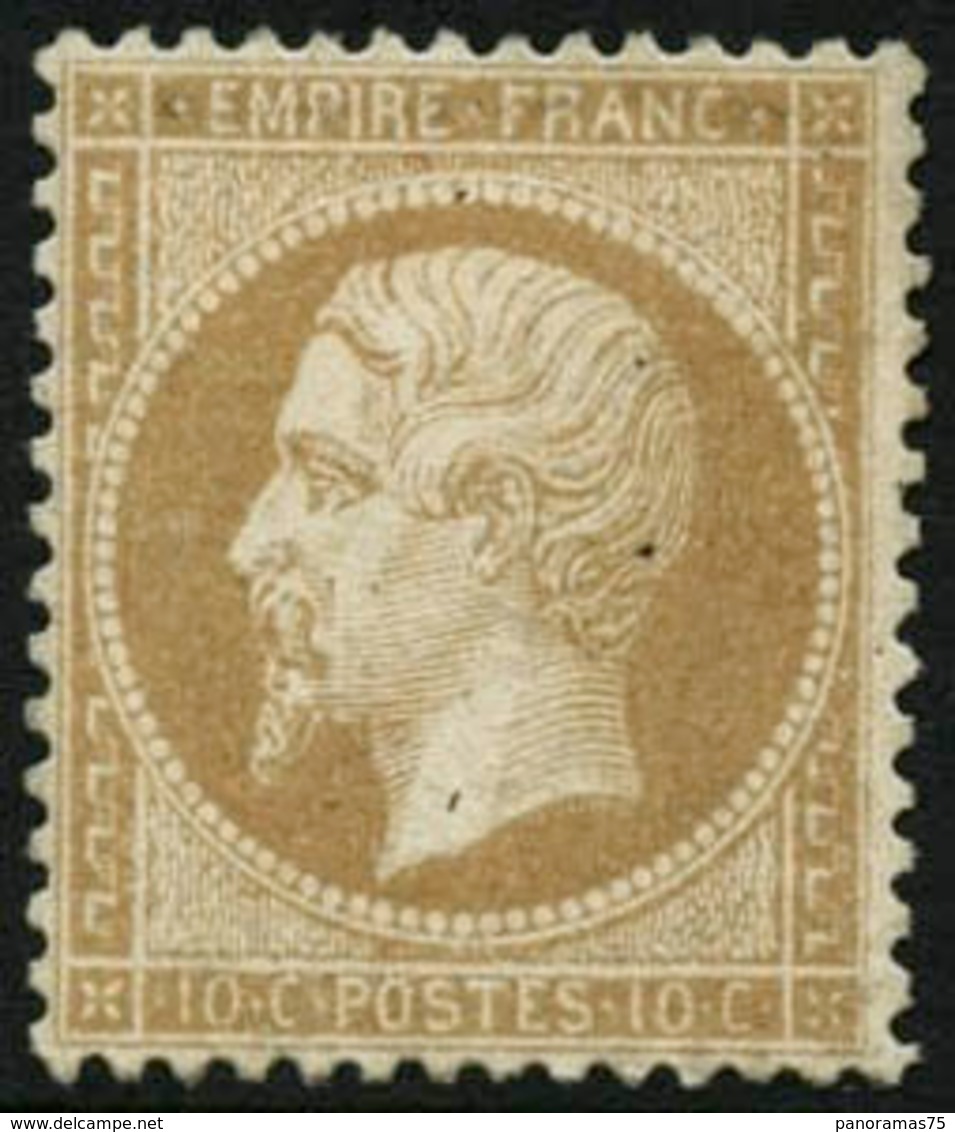 ** N°21 10c Bistre, Très Bien Centré - TB - 1862 Napoléon III.