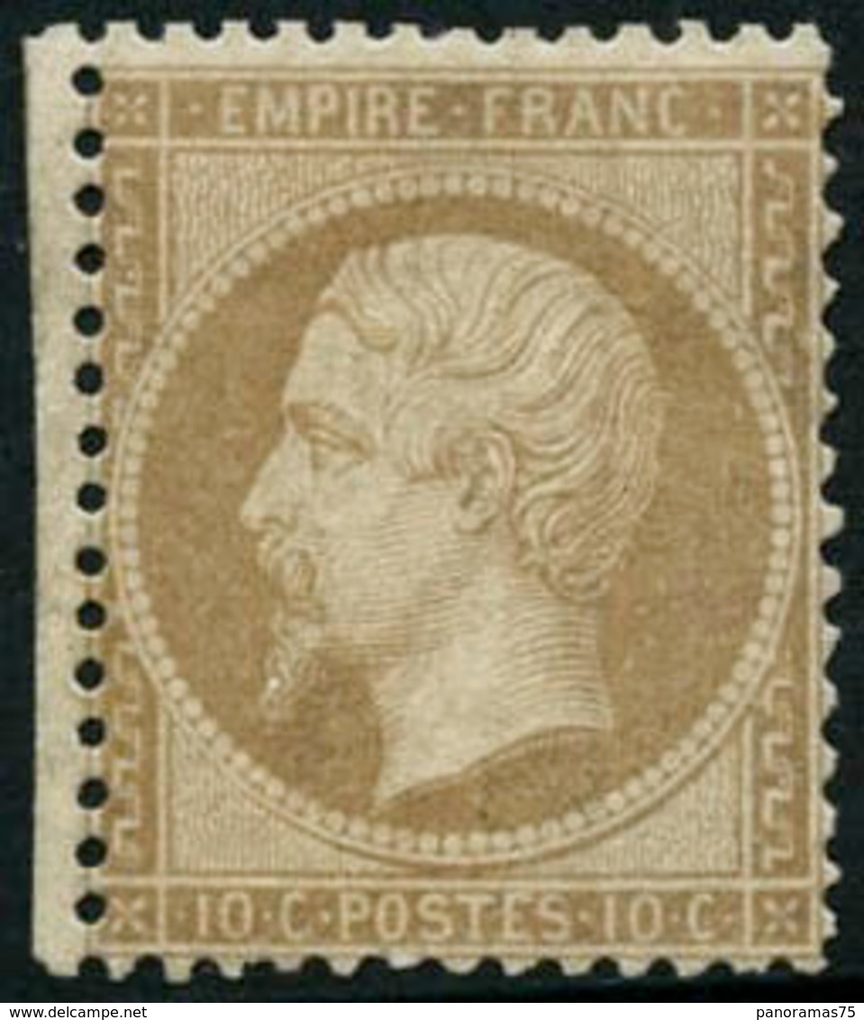 * N°21 10c Bistre, Signé JF Brun - TB - 1862 Napoleon III