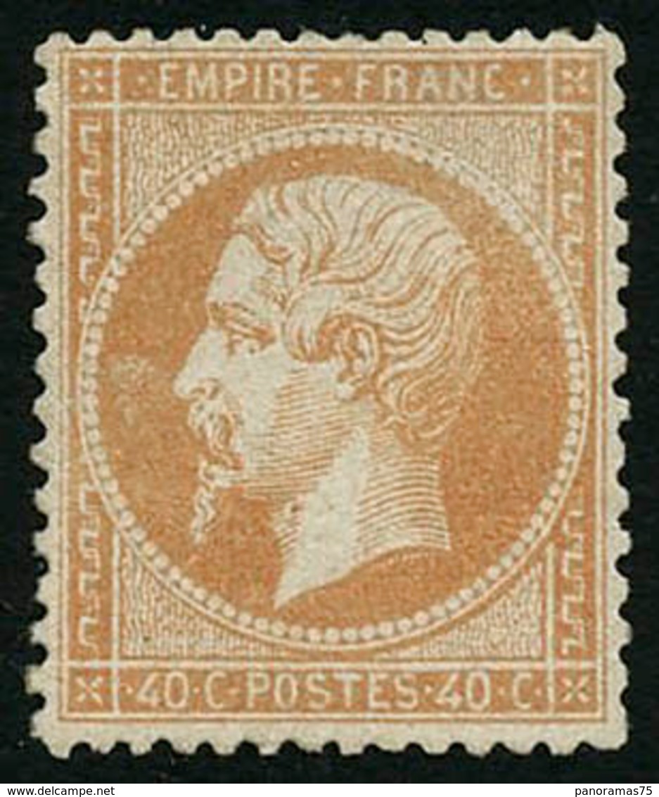 ** N°23 40c Orange, Signé Brun - TB - 1862 Napoléon III.