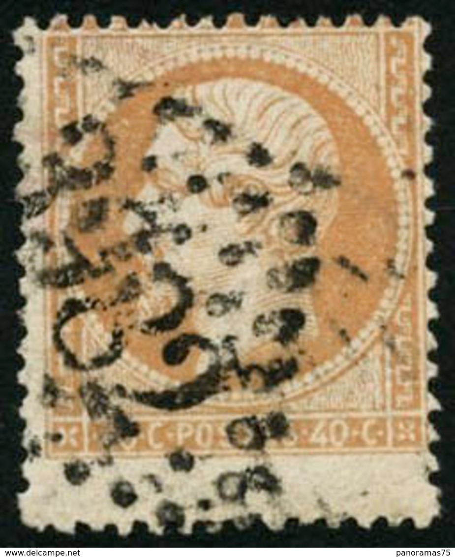 Oblit. N°23 40c Orange, Superbe Variété - TB - 1862 Napoléon III.