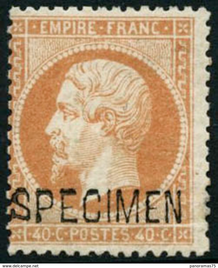 ** N°23d 40c Orange, Spécimen Signé Brun - TB - 1862 Napoléon III.