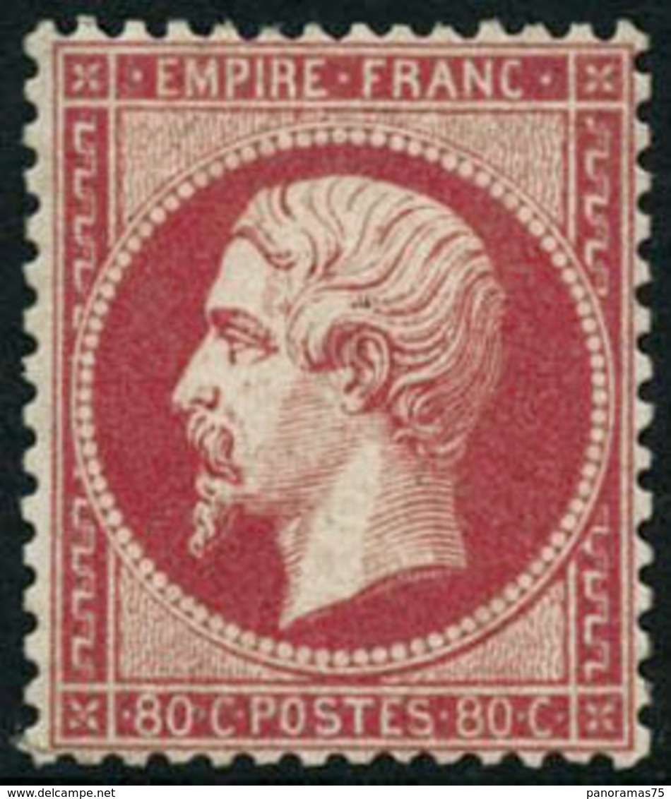 ** N°24 80c Rose, Signé Calves - TB - 1862 Napoleon III