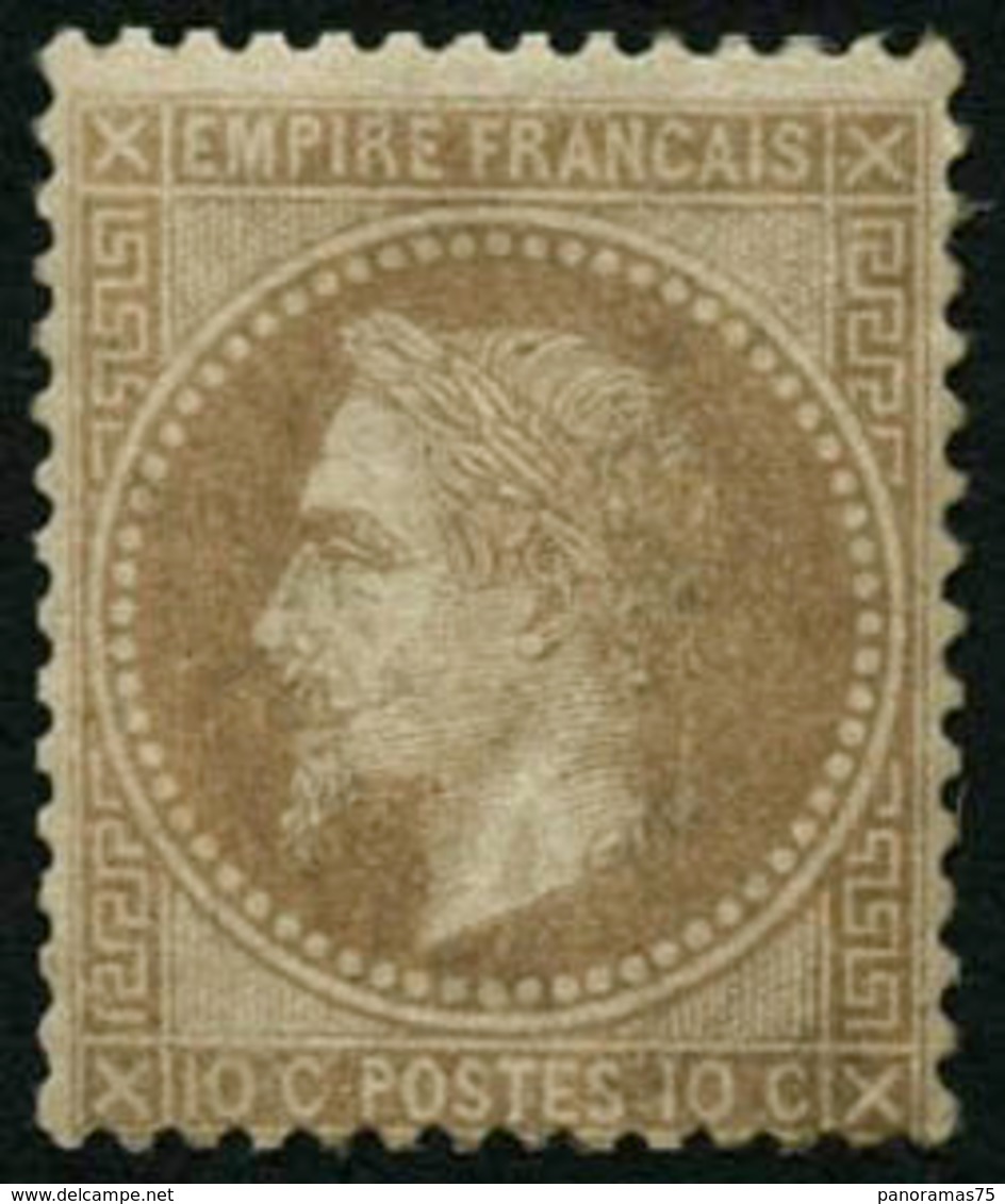 ** N°28A 10c Bistre, Type I - TB - 1863-1870 Napoléon III. Laure