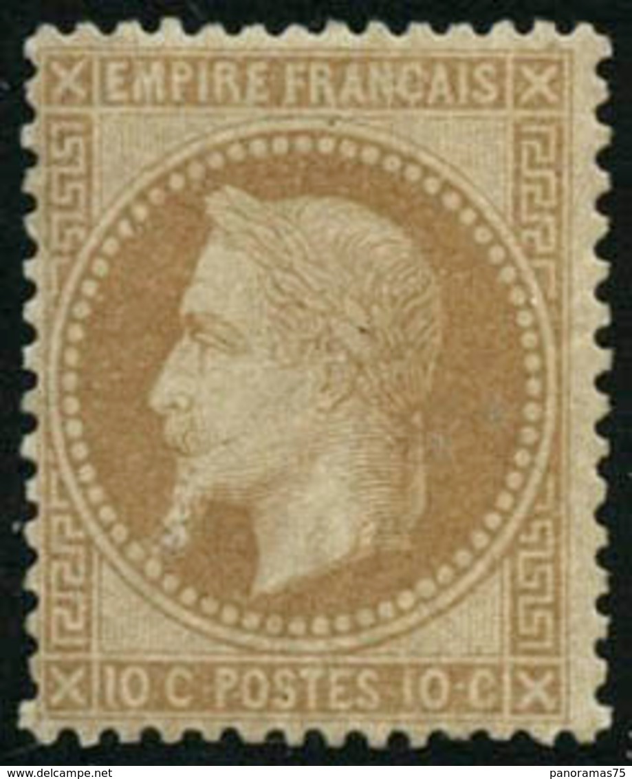 * N°28A 10c Bistre, Type I - TB - 1863-1870 Napoleon III Gelauwerd