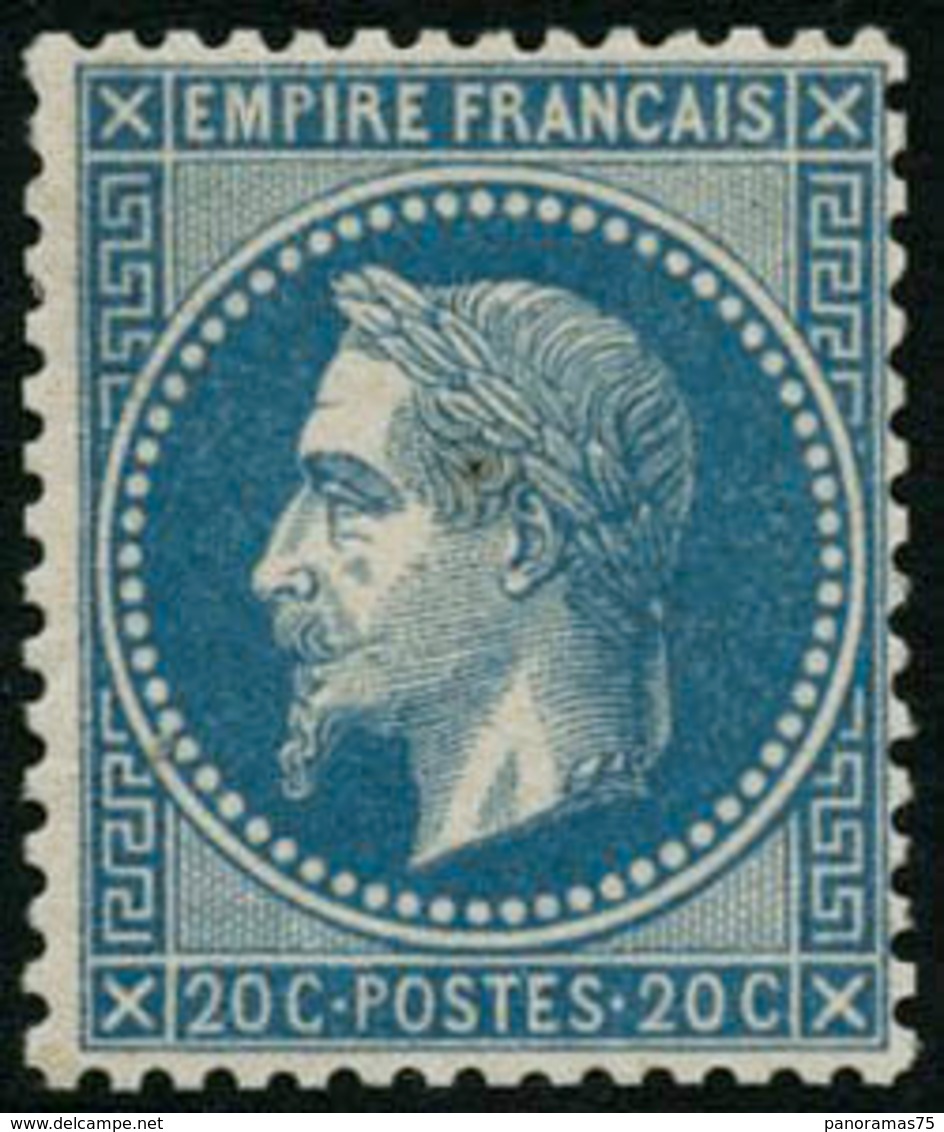 ** N°29B 20c Bleu, Type II - TB - 1863-1870 Napoleon III Gelauwerd