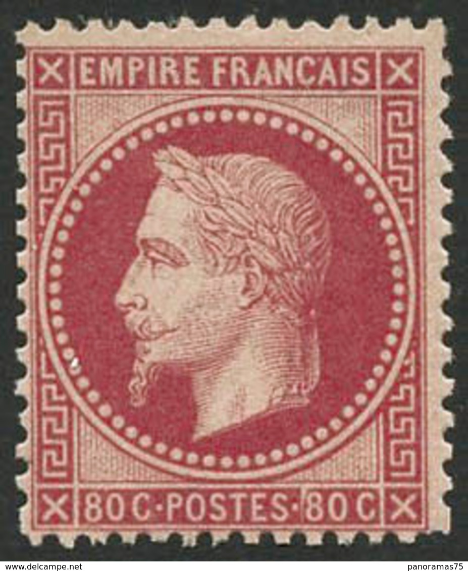 * N°32 80c Rose - B - 1863-1870 Napoleon III Gelauwerd