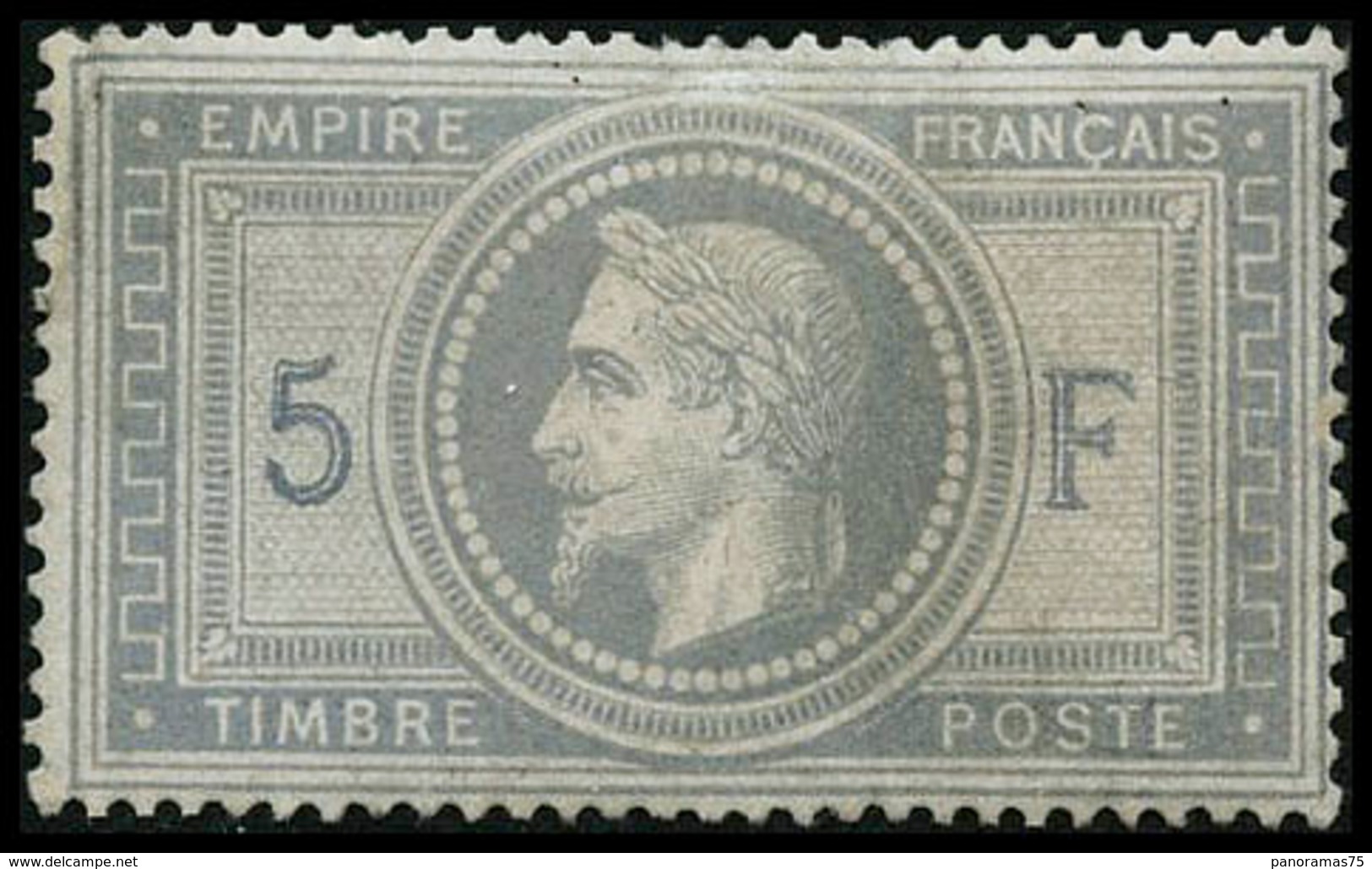 * N°33 5F Empire, Quasi SC Signé Brun - TB - 1863-1870 Napoleon III Gelauwerd