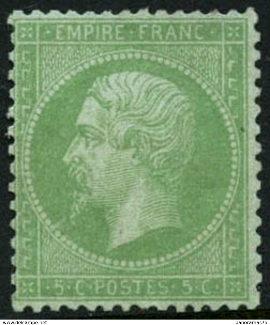 ** N°35 5c Vert Pâle S/bleu - TB - 1863-1870 Napoleon III Gelauwerd