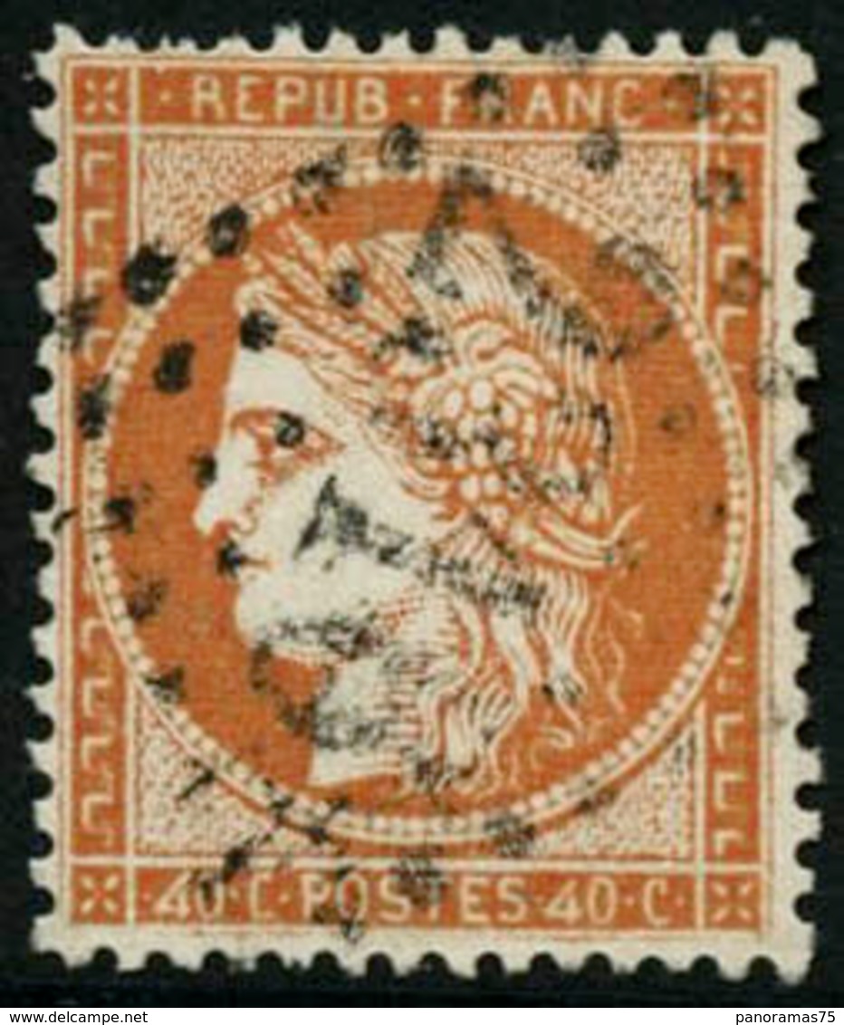 Oblit. N°38d 40c Orange, 4 Retouché - TB - 1870 Beleg Van Parijs