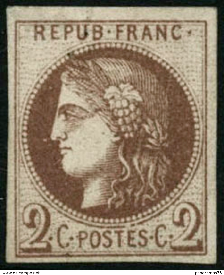 * N°40Bb 2c Marron, R2 - TB - 1870 Uitgave Van Bordeaux