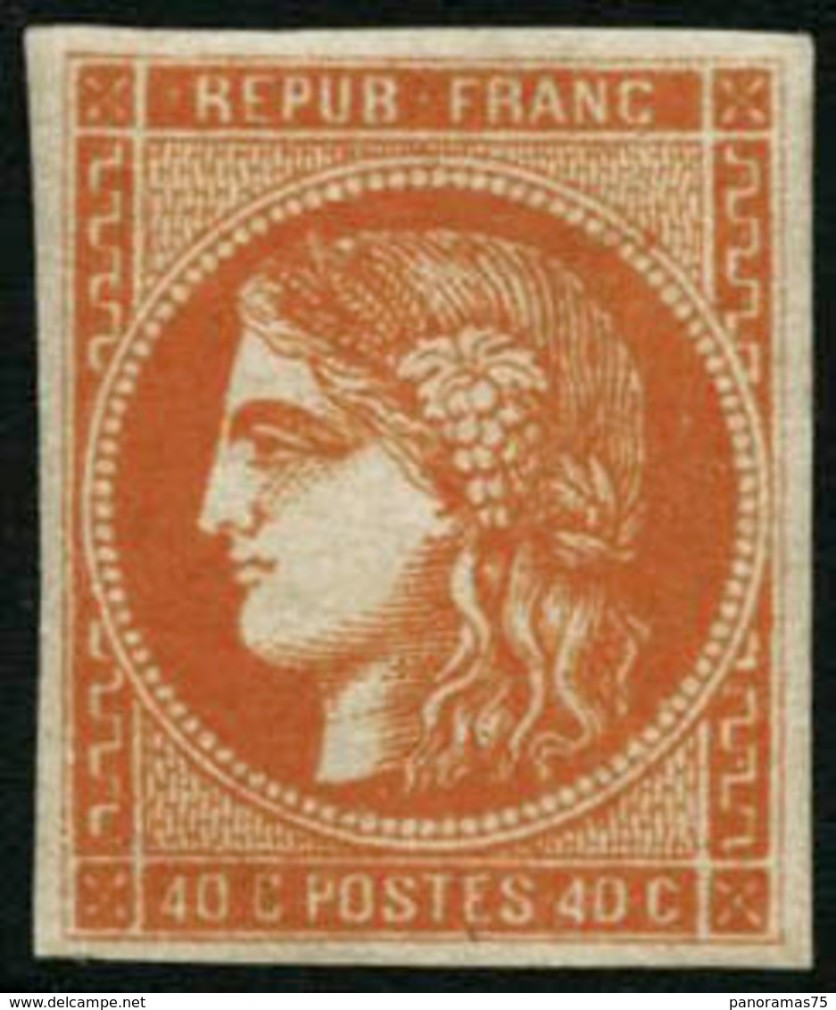 ** N°48 40c Orange - TB - 1870 Ausgabe Bordeaux