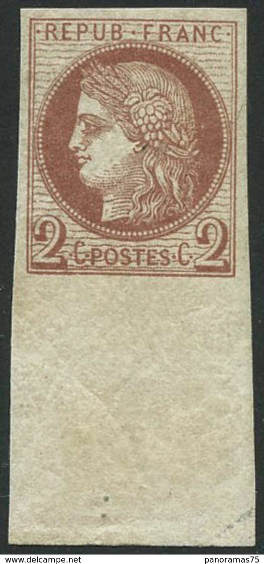 ** N°51c 2c Rouge-brun, Pièce De Luxe - TB - 1871-1875 Ceres