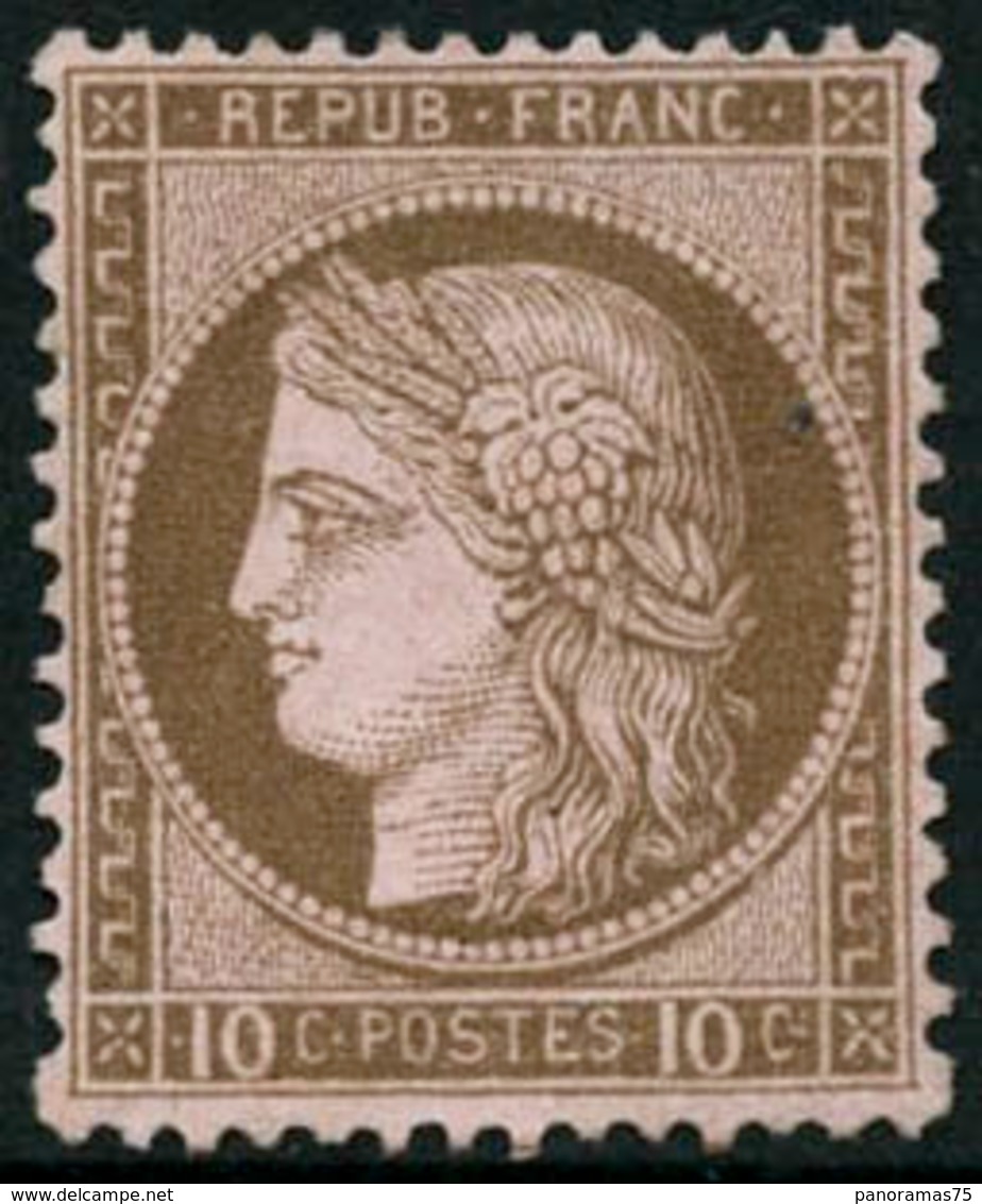 (*) N°54 10c Brun S/rose - TB - 1871-1875 Ceres