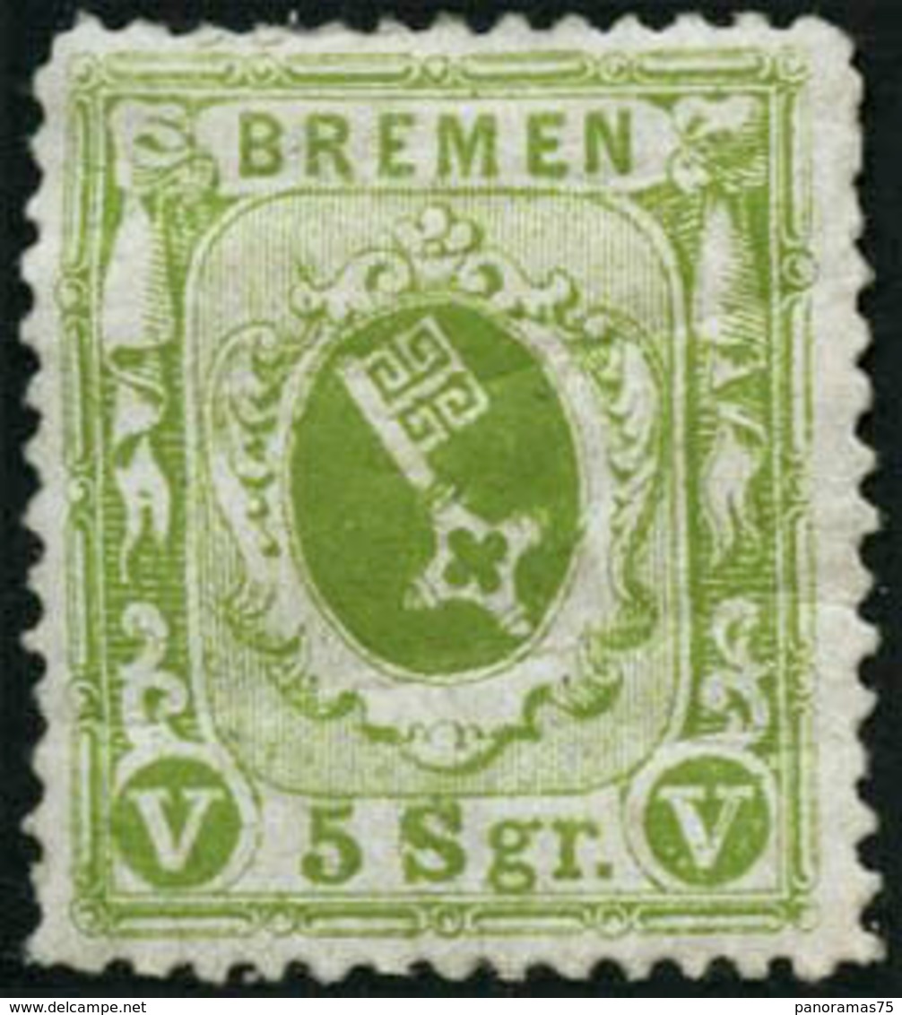 * N°15 5s Vert-jaune, Pli De Gomme - B - Bremen