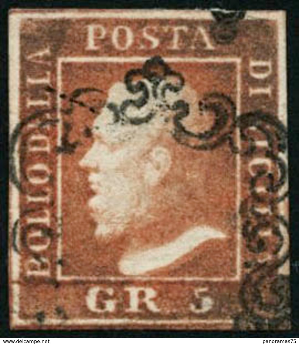 Oblit. N°21 5g Vermillon - TB - Sicilië