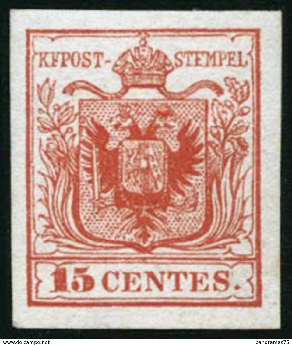 * N°3bA 15c Rose, Type II - TB - Lombardo-Venetien