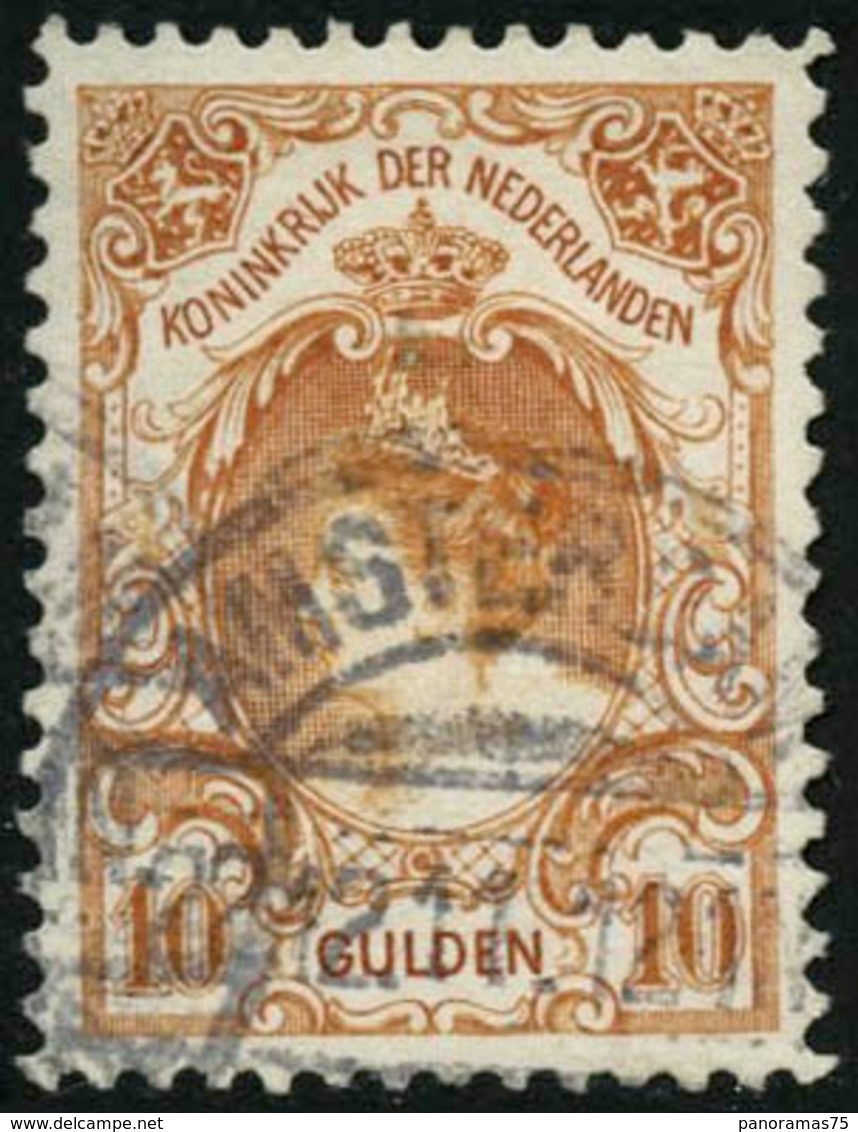 Oblit. N°64 10 Gulden Orange - TB - Sonstige & Ohne Zuordnung
