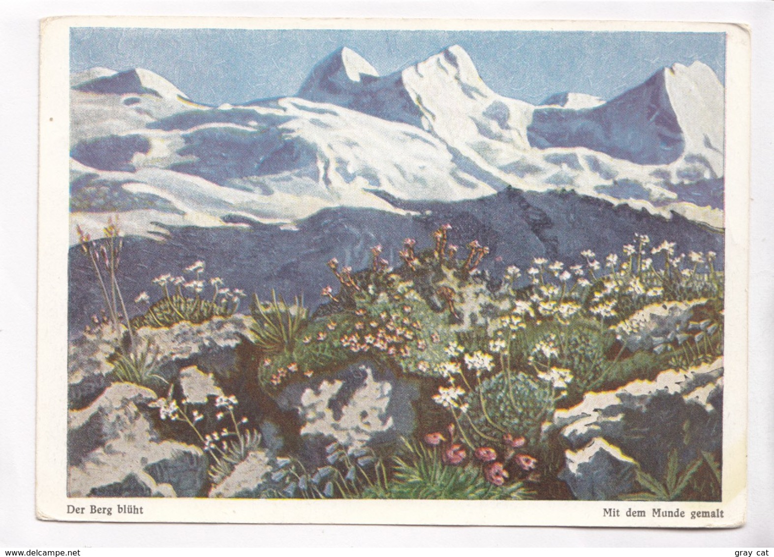 Der Berg Bluht, Mit Dem Munde Gemalt, Unused Postcard [22248] - Paintings