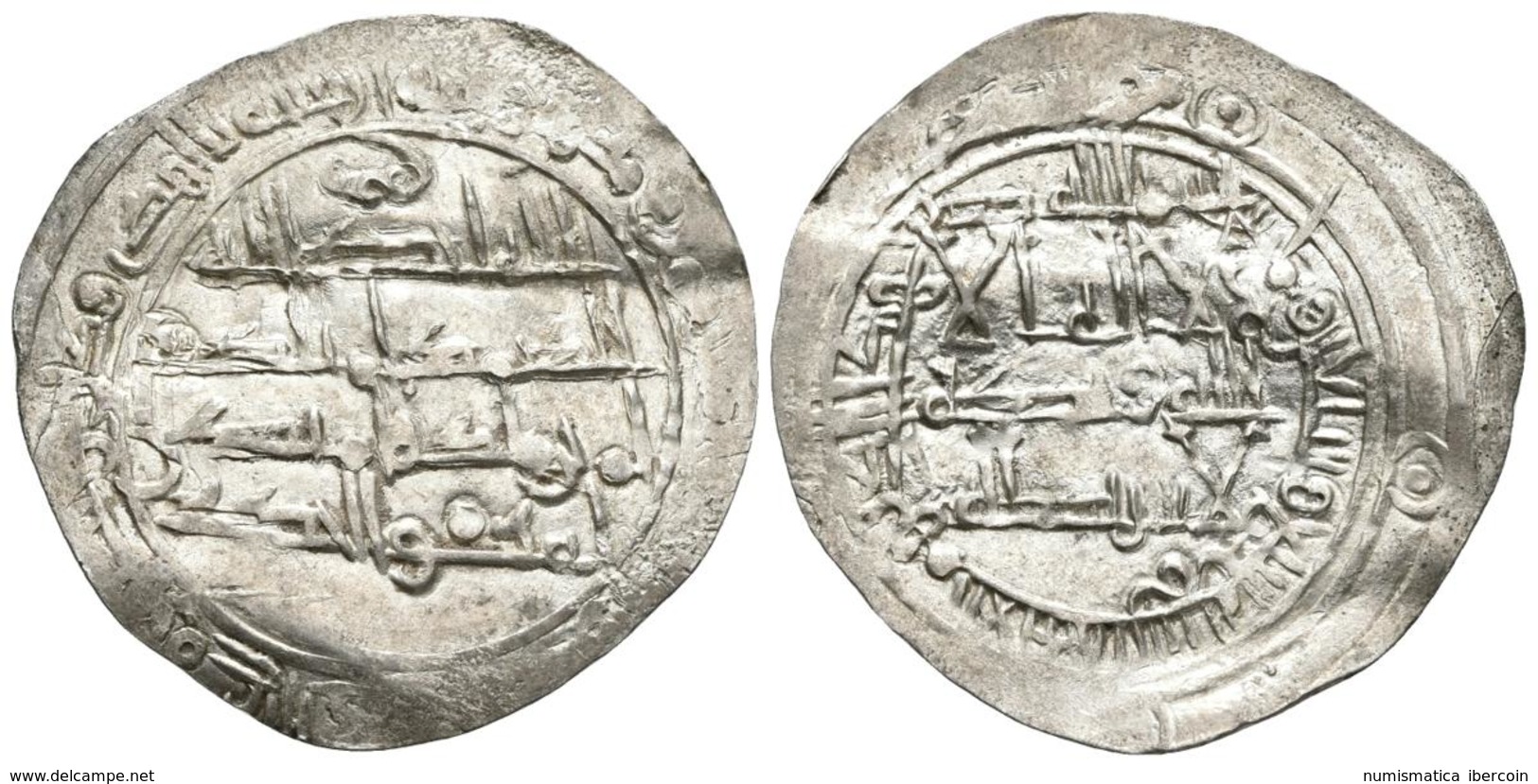 EMIRATO INDEPENDIENTE. 'Abd Allah. Dirham. 277H. Al-Andalus. Citando El Nombre Del Grabador Musa Fuera De La Gráfila. V. - Islámicas