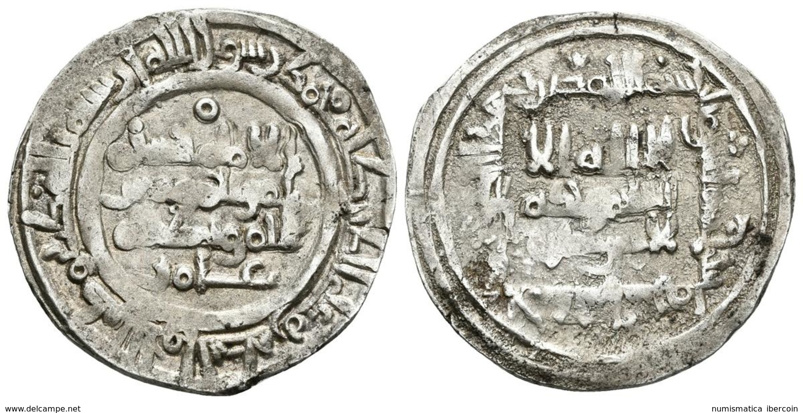 CALIFATO DE CORDOBA. Hisham II. Dirham. 382H. Al-Andalus. Citando A `Amir En La IA. V. 515v; Frochoso 382.12d. Ar. 3,21g - Islamische Münzen