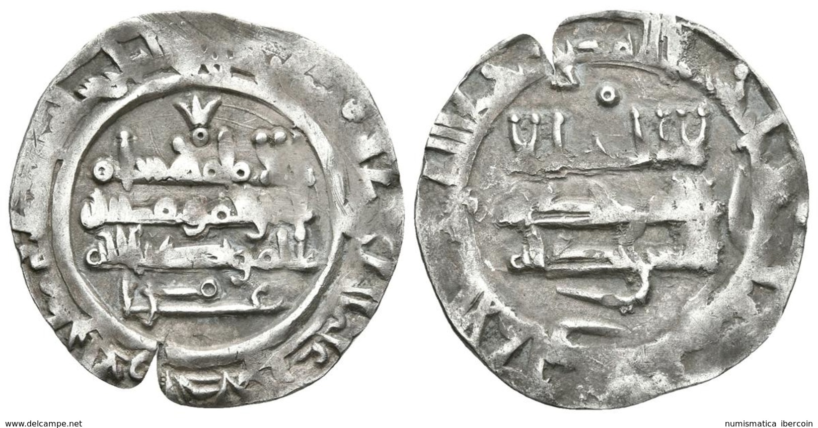 CALIFATO DE CORDOBA. Hisham II. Dirham. 385H. Al-Andalus. Citando A `Amir En La IA Partido El Nombre En Dos Líneas. Muy  - Islamiche