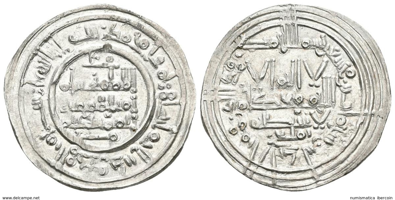 CALIFATO DE CORDOBA. Hisham II. Dirham. 392H. Al-Andalus. Citando A Tamliy Y `Amir. V. 572. Ar. 3,24g. EBC+. - Islamiques