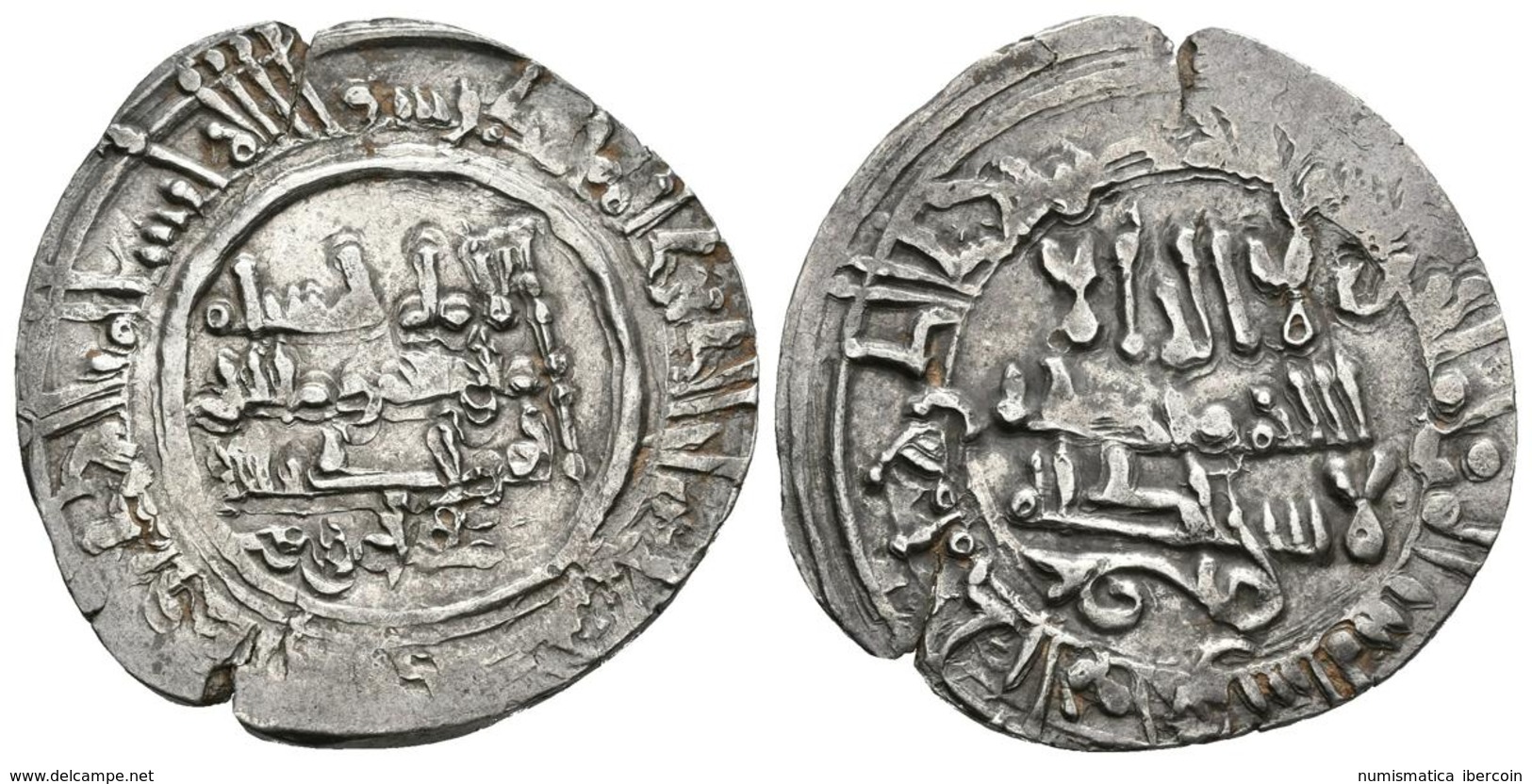 CALIFATO DE CORDOBA. Hisham II. Dirham. 386H. Madinat Fas (Fez). Citando 'Amir. V. 611; Miles 309a. Ar. 3,59g. MBC/MBC+. - Islámicas