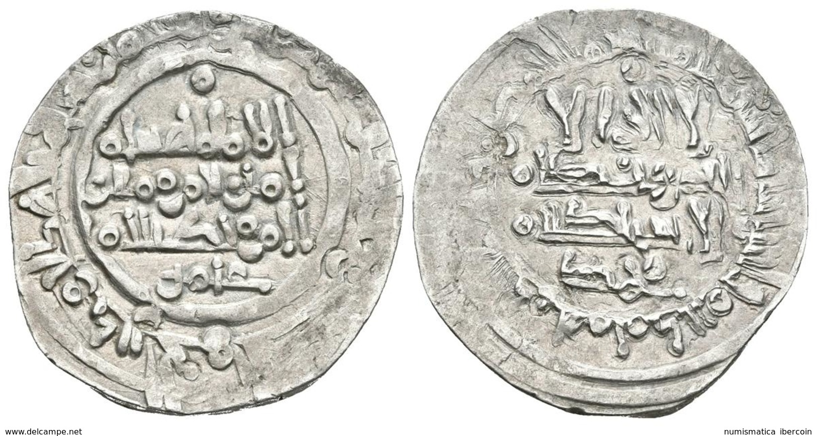 CALIFATO DE CORDOBA. Hisham II. Dirham. 390H. Madinat Fas (Fez). Citando ` Amir Y Muhammad. V. 625. Ar. 2,97g. MBC. Esca - Islámicas