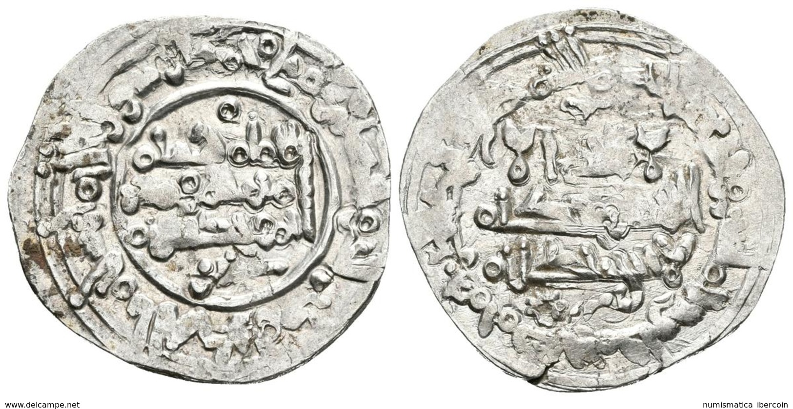 CALIFATO DE CORDOBA. Hisham II. Dirham. 392H. Madinat Fas (Fez). Citando 'Amir. V. 615; Miles 323. Ar. 3,46g. MBC+/MBC. - Islamiche