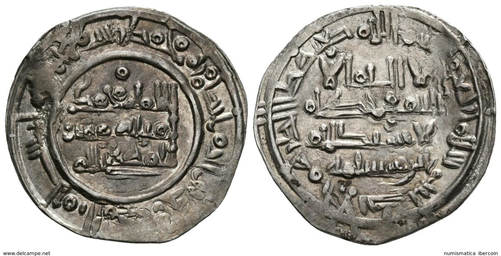 CALIFATO DE CORDOBA. Muhammad II. Dirham. 400H. Al-Andalus. V-688; Prieto 4. Ar. 3,68g. Bonita Pátina. EBC-. - Islamic