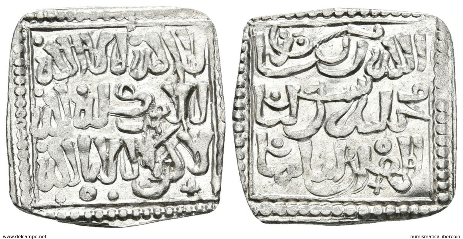 ALMOHADES. Millarés. Anónimo. Imitación Cristiana Del Dirham Almohade A Nombre De Al-Mahdi (Siglo XIII). Medina 201 Bis. - Islamiques