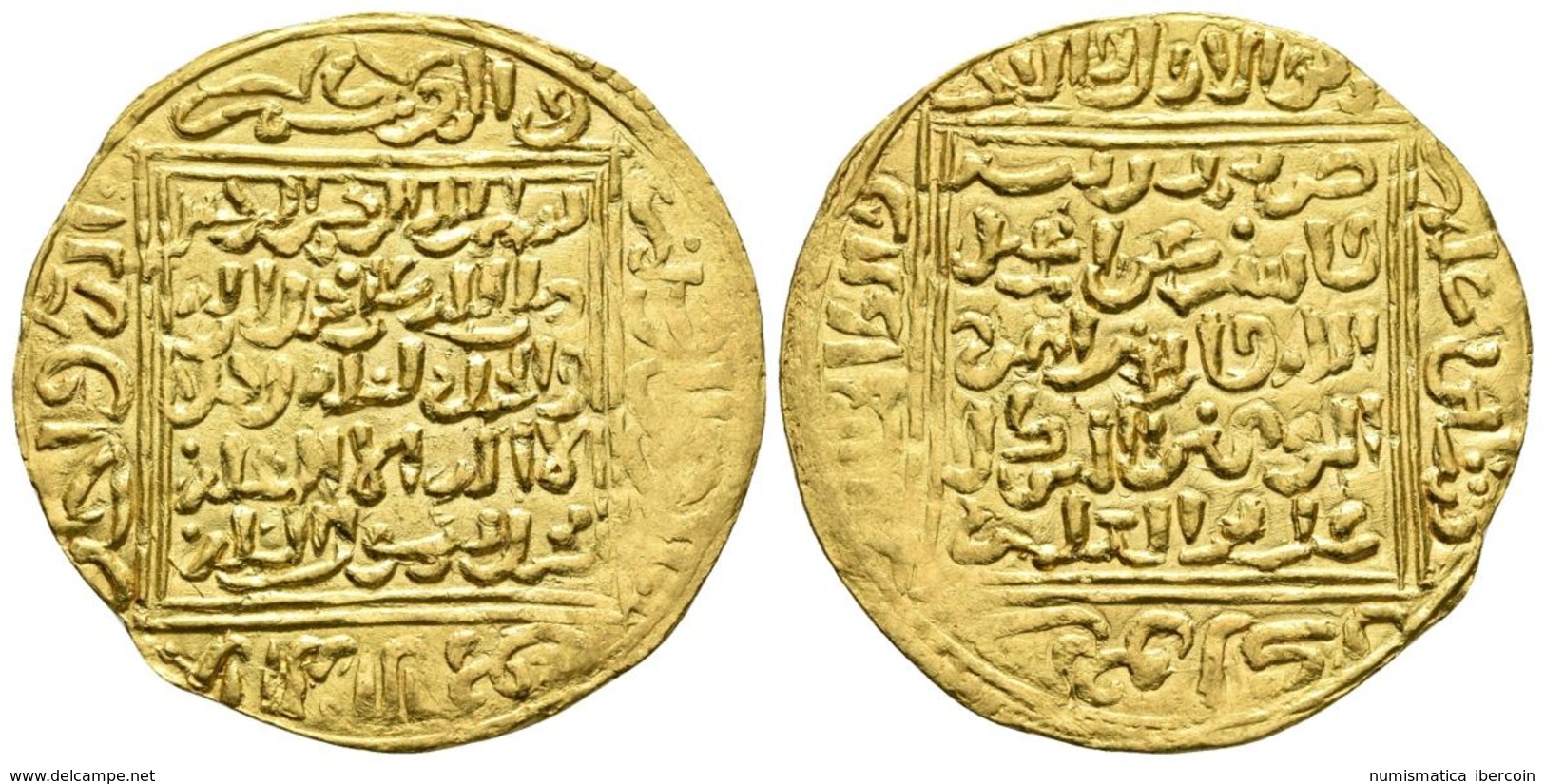 MERINIDS. Abu 'Inan Faris. Dinar. (AH 749-759/1348-1358). Madinat Fas (Fez). S. Album 531; Hazard 774; Lavoix 1007. Au.  - Islámicas