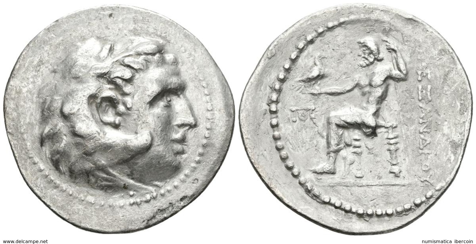 ASIA MENOR. Alejandro III Magno. Tetradracma. 336-323 A.C. Ceca Incierta. A/ Cabeza De Herakles Con Piel De León A Derec - Greek