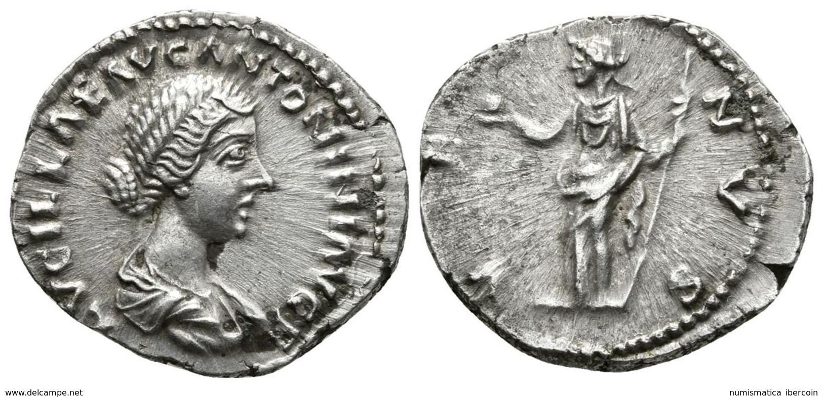 LUCILLA. Denario. 164-169 D.C. Roma. A/ Busto Drapeado A Derecha LVCILLAE AVG ANTONINI AVG F. R/ Venus Estante A Izquier - Other & Unclassified