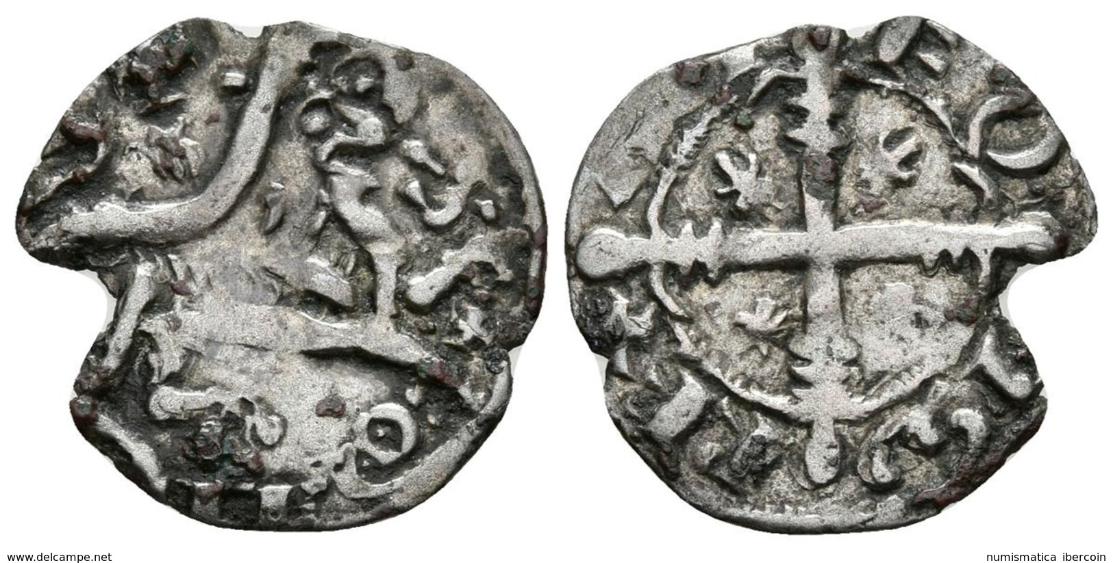 ALFONSO IX. Dinero. (1188-1230). Coruña. SI Superpuesta Y Cruz Potenzada Entre Las Patas. AB 130.3. Ve. 0,73g. Cospel Al - Sonstige & Ohne Zuordnung