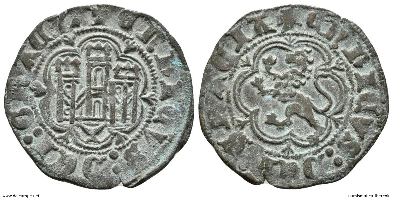 ENRIQUE III. Blanca. (1390-1406). Cuenca, Cuenco Grande.  AB 600. Ve. 1,83g. MBC+. - Otros & Sin Clasificación